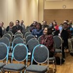 Breakout session audience seated at March 2023 workshop at UW-Stevens Point