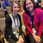 Liz Whalley of UW Oshkosh and Angela Kellogg of UW System at the CONNECTED22 conference in November 2022 in Orlando, Fla.