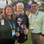 Marie Smith, DeAnn Possehl and Sergio Correa of UW-Parkside at an EAB reception at the CONNECTED22 conference in November 2022 in Orlando, Fla.