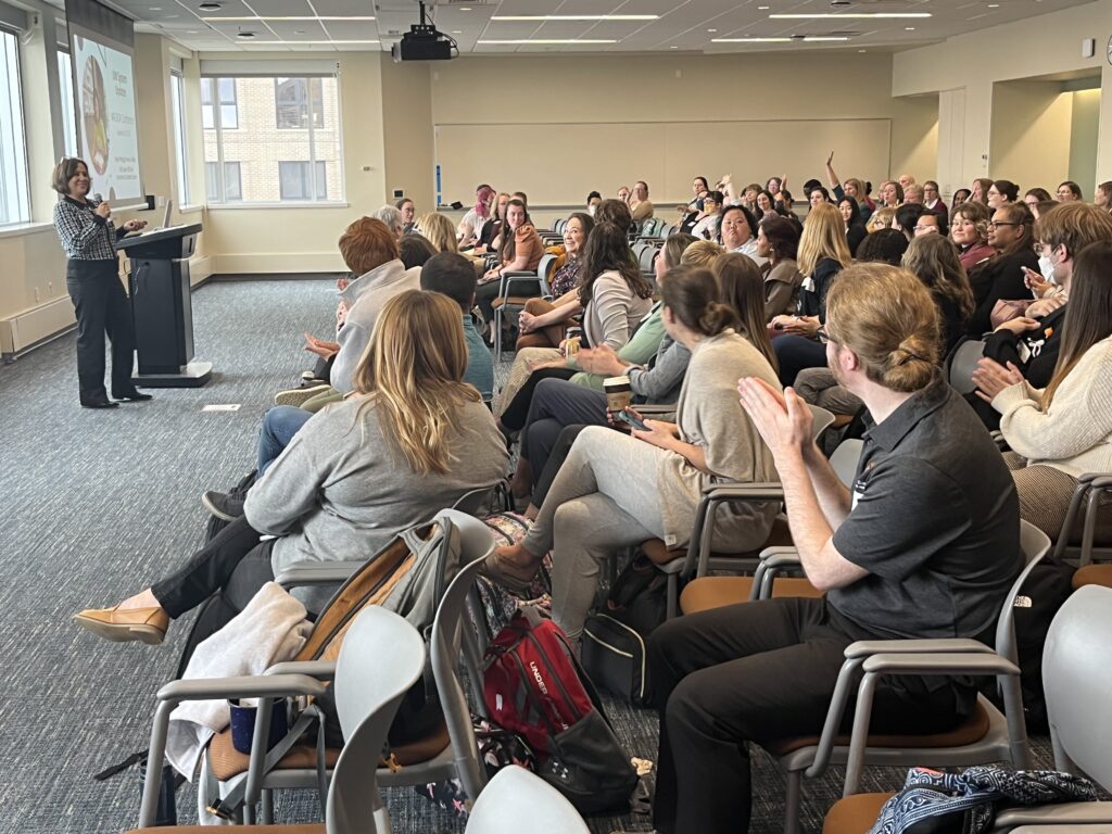 Angela Kellogg provided an update about the 360 Advising and Navigate work across the Universities of Wisconsin at the Wisconsin Academic Advising Association (WACADA) conference Sept. 28-29, 2023, hosted by UW-Madison at the Pyle Center. Click on the image to access the presentation slide deck and a photo gallery from the event.