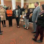 Participants in the Navigate overview presentation and discussion on EAB's Navigate student success management platform at the December 8, 2023, Board of Regents meeting on the University of Wisconsin-Madison campus.