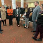 Participants in the Navigate overview presentation and discussion on EAB's Navigate student success management platform at the December 8, 2023, Board of Regents meeting on the University of Wisconsin-Madison campus.