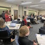 Participants at the Universities of Wisconsin Navigate360 Workshop on April 29, 2025, at the Pyle Center in Madison.