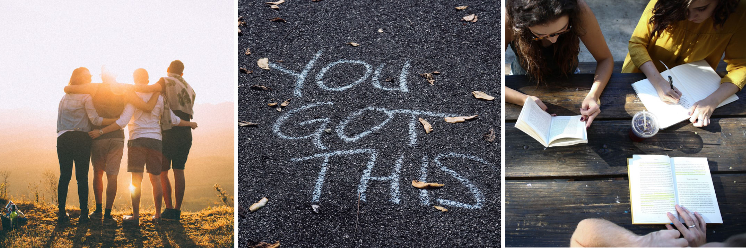 Stock images laid out in a banner
