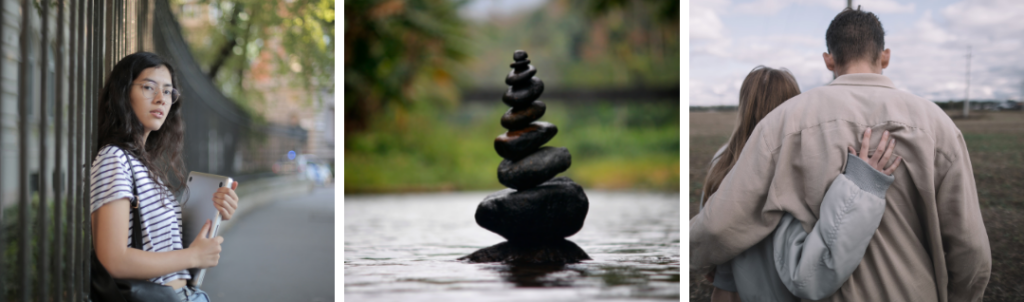 Stock images laid out in a banner