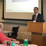 Ben Passmore, Associate Vice President for Policy Analysis and Research, speaking at the UW System Fall Advising Workshop at the Pyle Center in Madison, Wisconsin, on October 23, 2018.