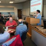 Chris Navia of the UW System Office of Academic and Student Affairs speaking at the Fall Advising Workshop October 2018