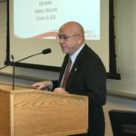 UW System President Ray Cross speaking at the Fall Advising Conference at the Pyle Center in Madison Wisconsin October 2018