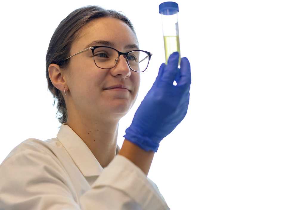 Photo of Kaitlyn Schneider, a student in UW-La Crosse’s master’s program in biology, who is anticipating a May 2024 graduation from UWL with plans to apply to doctoral programs.
