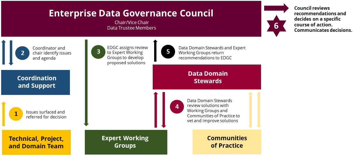 Enterprise Data Governance Council workflow image 