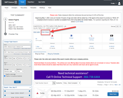 uw travel comparison airfare