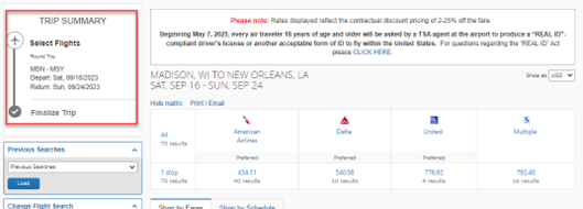 uw travel comparison airfare