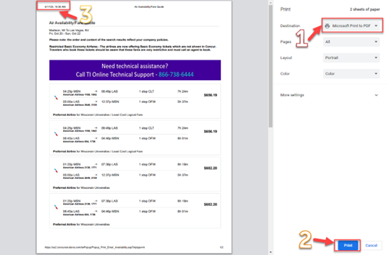 uw travel comparison airfare