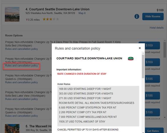 concur rate screenshot 