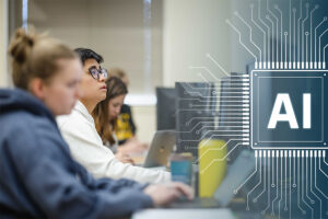 Students in a computer lab