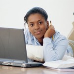 Student at laptop